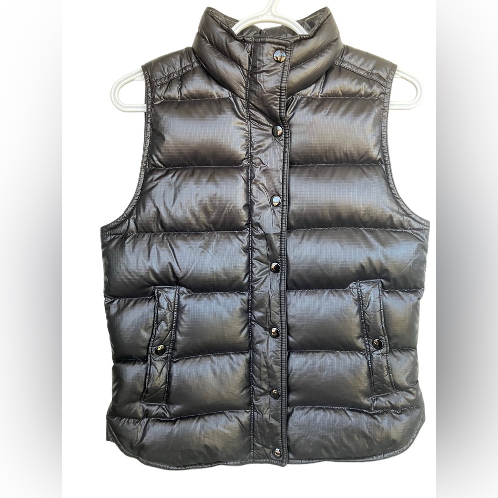 J Crew down filled vest puffer vest black vest XS